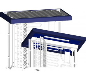 Крыша для 2-проходных турникетов серии Ecco 120BF/BFD Gotschlich Ecco Сomfort Roof (6EDR3U3-C)
