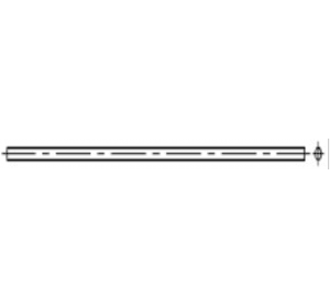 Горизонтальная хромированная перемычка (Ø 25мм) 1000 мм
