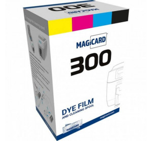 Лента для цветной двусторонней печати MC250YMCKOK/3 на 250 отпечатков для принтера карт Magicard 300