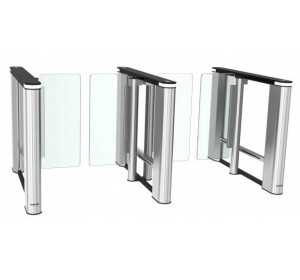 Распашной скоростной двухпроходной турникет Cominfo EasyGate Elite 650мм