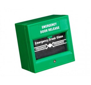 Кнопка аварийного выхода HikVision DS-K7PEB (зеленая)